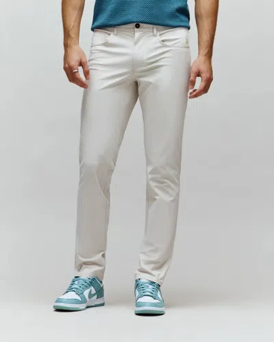 Psycho Bunny Men's Maverick 10k Step Pant 31 1/2 L In White