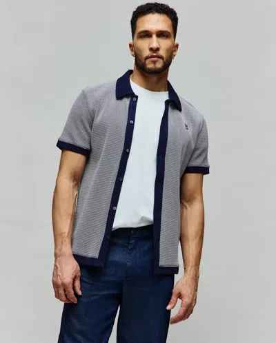 Psycho Bunny Men's Maxton Waffle Shirt In Gray