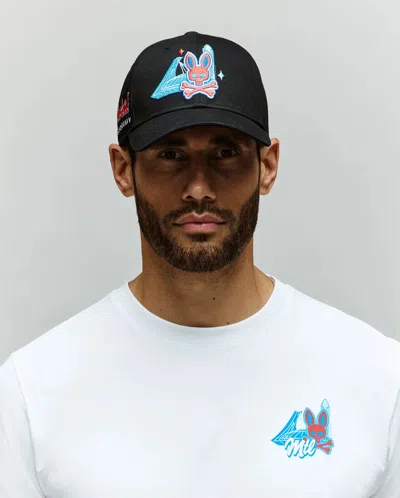 Psycho Bunny Men's Montreal Baseball Cap In 001 Black