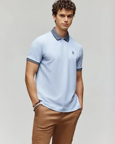 Psycho Bunny Men's Murphy Pique Polo Shirt In Blue