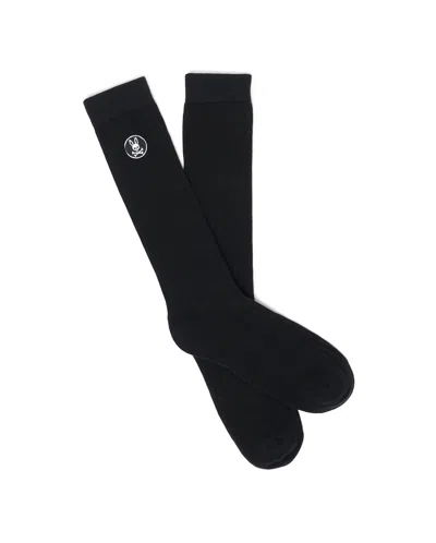 Psycho Bunny Men's Nathaniel Dress Sock In Black