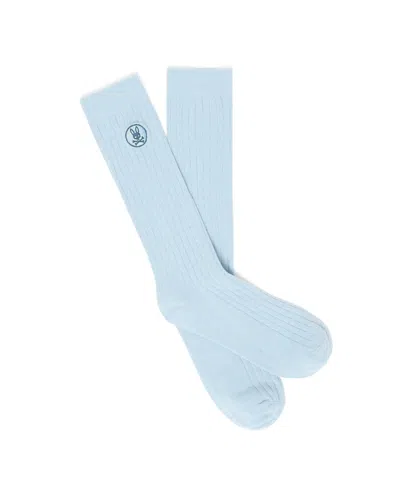 Psycho Bunny Men's Nathaniel Dress Sock In Blue