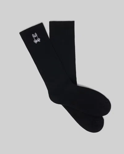 Psycho Bunny Men's New Classic Sport Sock In Black