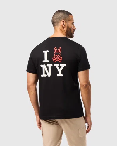 Psycho Bunny Men's New York Tee In Black
