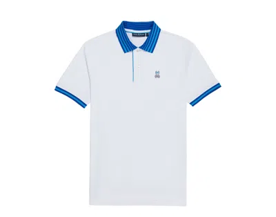 Psycho Bunny Men's Norris Pique Polo White B6k502z1pc-wht