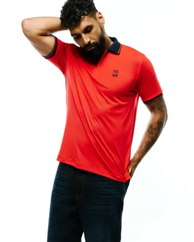 Psycho Bunny Men's Odin Zip Sport Polo In Multi