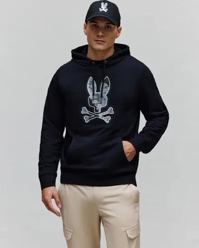 Psycho Bunny Men's Olivier Embroidered Hoodie In Black