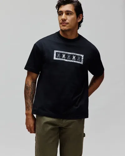 Psycho Bunny Men's Olivier Oversized Tee In Black