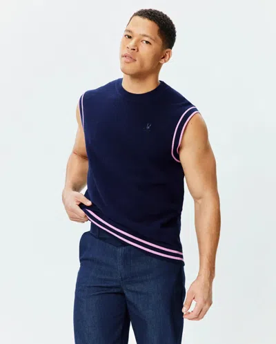 Psycho Bunny Men's Peter Knit Vest In Blue