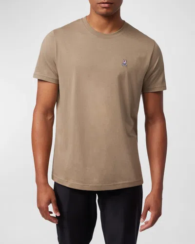 Psycho Bunny Men's Pima Cotton Classic Crewneck T-shirt In Antique Taupe