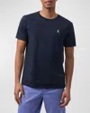 Psycho Bunny Men's Pima Cotton Classic Crewneck T-shirt In Navy