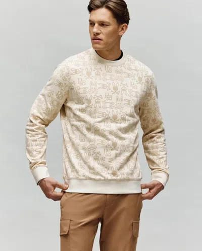 Psycho Bunny Men's Reed Flock Crew In Gray