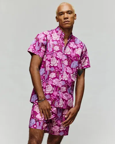 Psycho Bunny Men's Rowen Shirt In Red