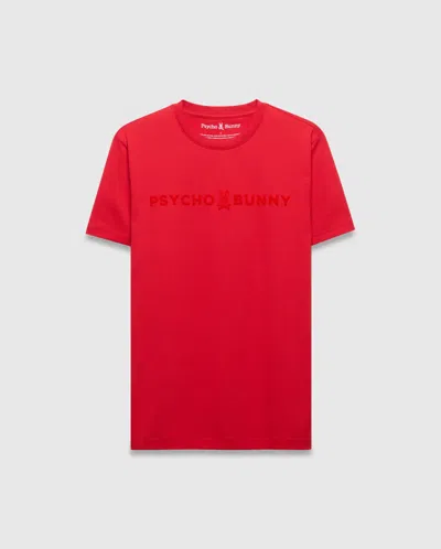 Psycho Bunny Men's Royce Graphic Tee In Red