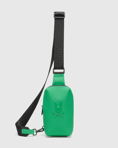 Psycho Bunny Men's Rubberized Crossbody In 321 Leprechaun