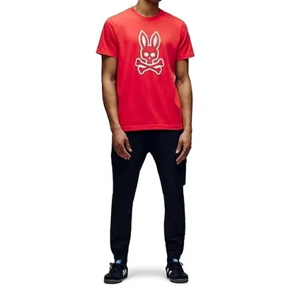 Psycho Bunny Men's Ryder Graphic Tee In Red
