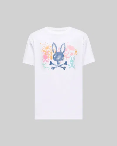 Psycho Bunny Men's Santino Graphic Tee In White