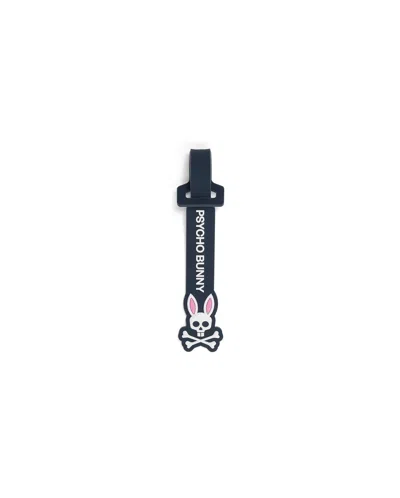 Psycho Bunny Men's Silicone Strap Luggage Tag In 400 Navy