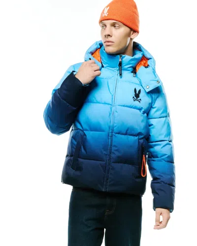 Psycho Bunny Men's Solan Puffer Jacket In Blue