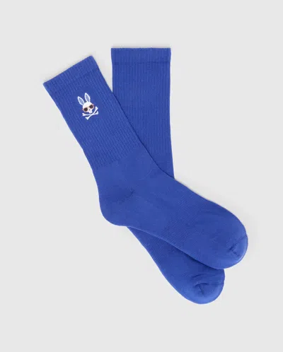 Psycho Bunny Men's Sunny Sport Sock In Blue