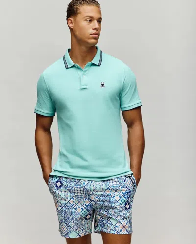 Psycho Bunny Men's Tavian Pique Polo In Blue