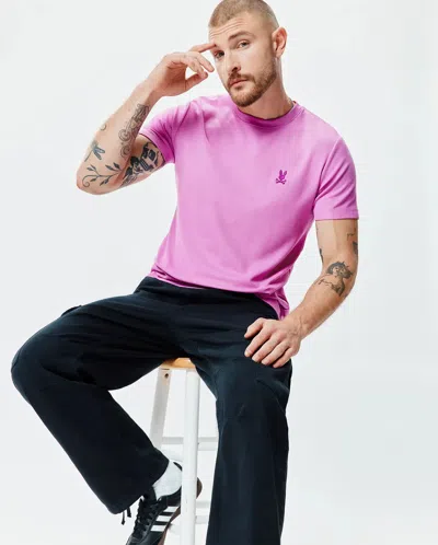 Psycho Bunny Men's Taylor Pique Tee In Pink