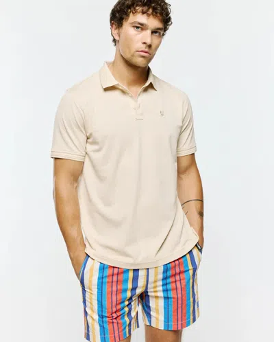 Psycho Bunny Men's Tiernan Lightweight Pique Polo In Neutral
