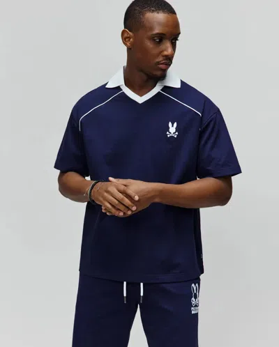 Psycho Bunny Men's Toby Jersey In Blue