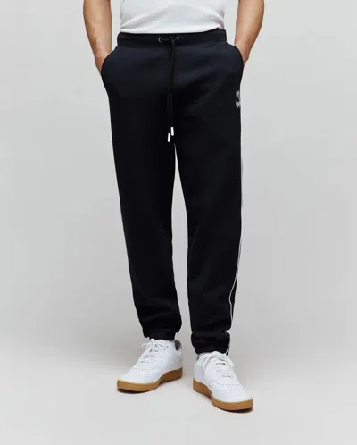 Psycho Bunny Men's Toby Track Pants 29 1/2 L In 001 Black