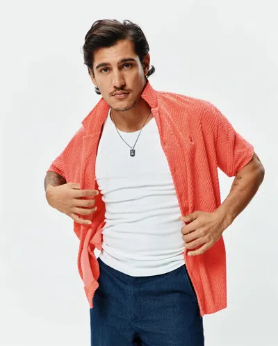 Psycho Bunny Men's Tristan Shirt In Pink