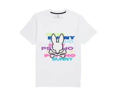 Psycho Bunny Men's Tyrian Graphic Tee White B6u835x1pc-wht
