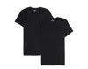 Psycho Bunny Men's Undershirt V Neck Tee Black 2 Pack B6u905arcs-blk In Black