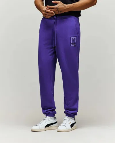 Psycho Bunny Men's Varen French Terry Sweatpant 29 1/2 L In Purple