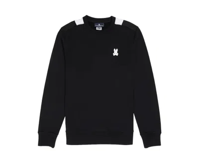 Psycho Bunny Men's Wilkes Sweatshirt Black/white B6s259w1ft-blk