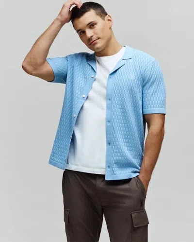 Psycho Bunny Men's Xandros Knit Shirt In Blue