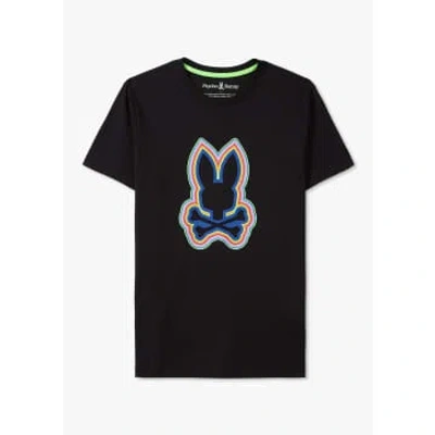 Psycho Bunny Mens Maybrook Graphic T-shirt In Black