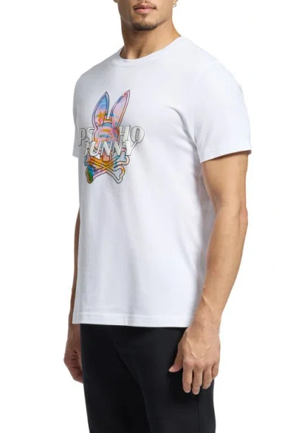 Psycho Bunny Milos Graphic T-shirt In White