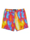Psycho Bunny Montgomery Wave-print Swim Shorts In Multi