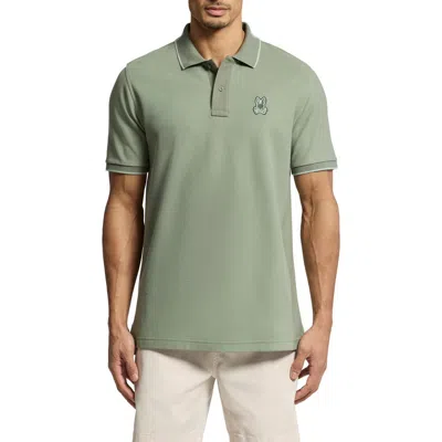 Psycho Bunny New Castle Slim Fit Piqué Polo In Green