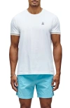 Psycho Bunny Nolan Pima Cotton T-shirt In White