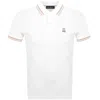 Psycho Bunny Nolan Pique Polo T Shirt White In White