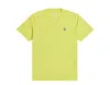 Psycho Bunny Norbury Tipped Crew Neck Lemon Tonic Tee Shirt B6u109n1pc-lnc In Yellow