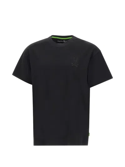 Psycho Bunny Oscar Embroidered Crew Neck T-shirt In Black