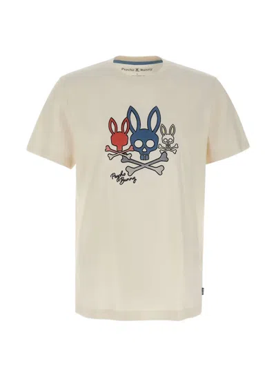 Psycho Bunny Oscar Graphic Crew Neck T-shirt In White