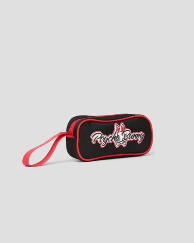 Psycho Bunny Pal Pencil Case In 001 Black
