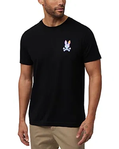 Psycho Bunny Palm Springs Back Graphic Tee In Black