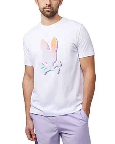 Psycho Bunny Palm Springs Graphic Tee In White