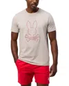 Psycho Bunny Panama Graphic Tee In Gray