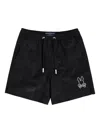 Psycho Bunny Parker Hydrochromic Swim Shorts In Black