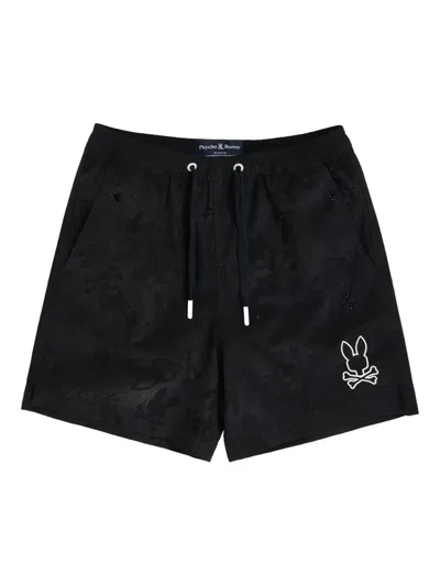 Psycho Bunny Parker Hydrochromic Swim Shorts In Black